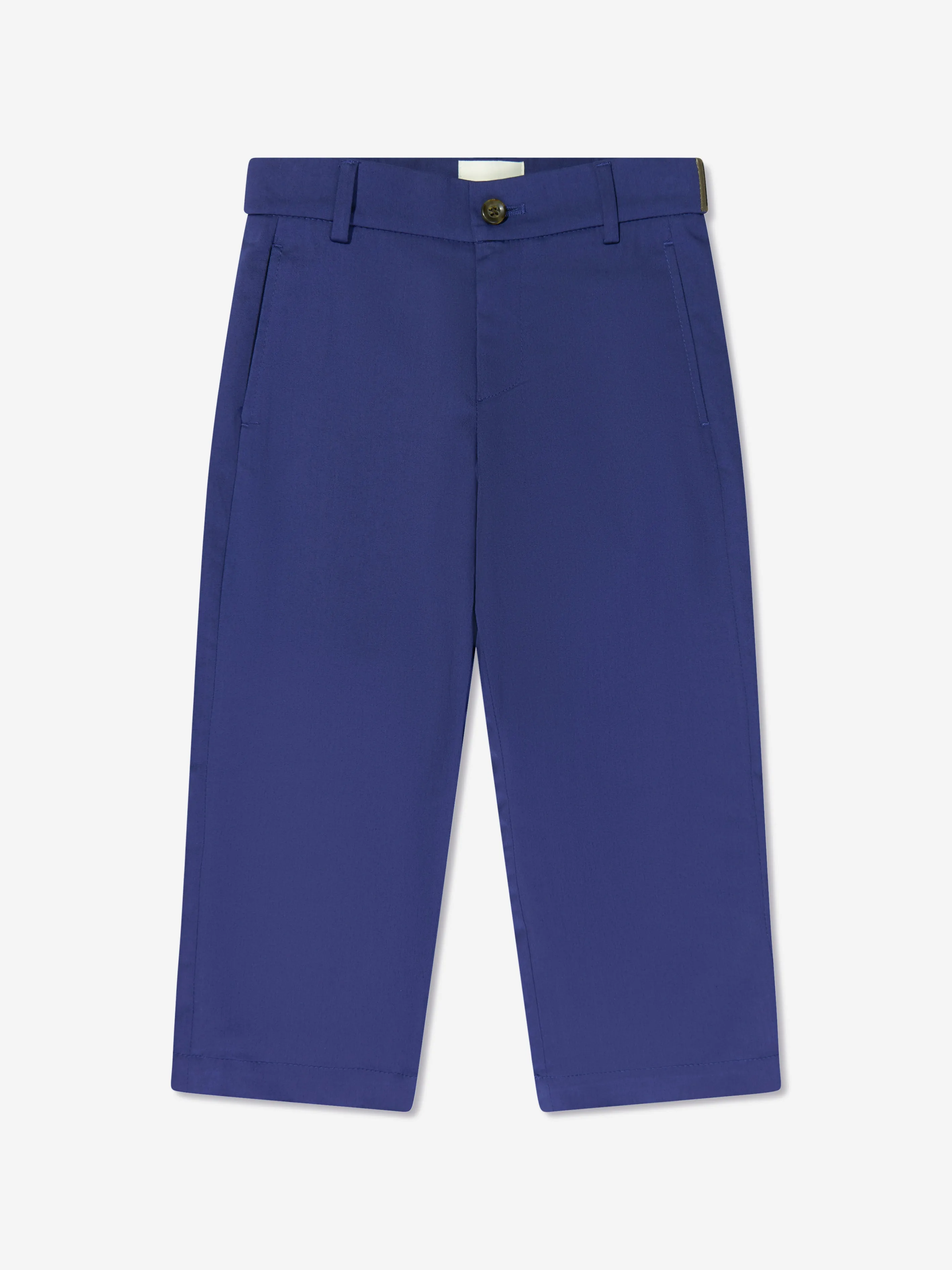 Fendi Boys Gabardine Stretch Hose in Marineblau