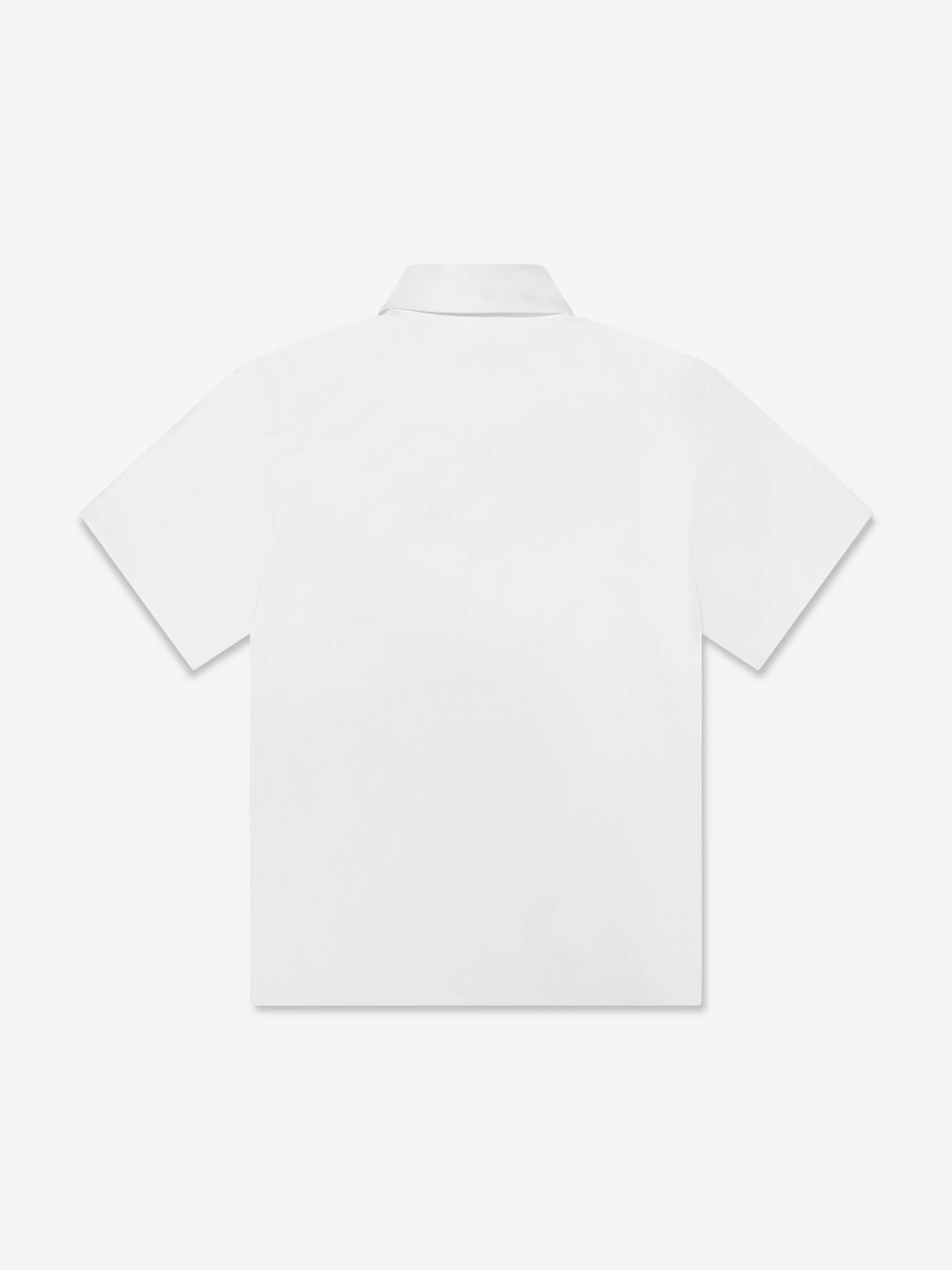 Fendi Boys Kurzarm-Logo-Shirt in Weiß
