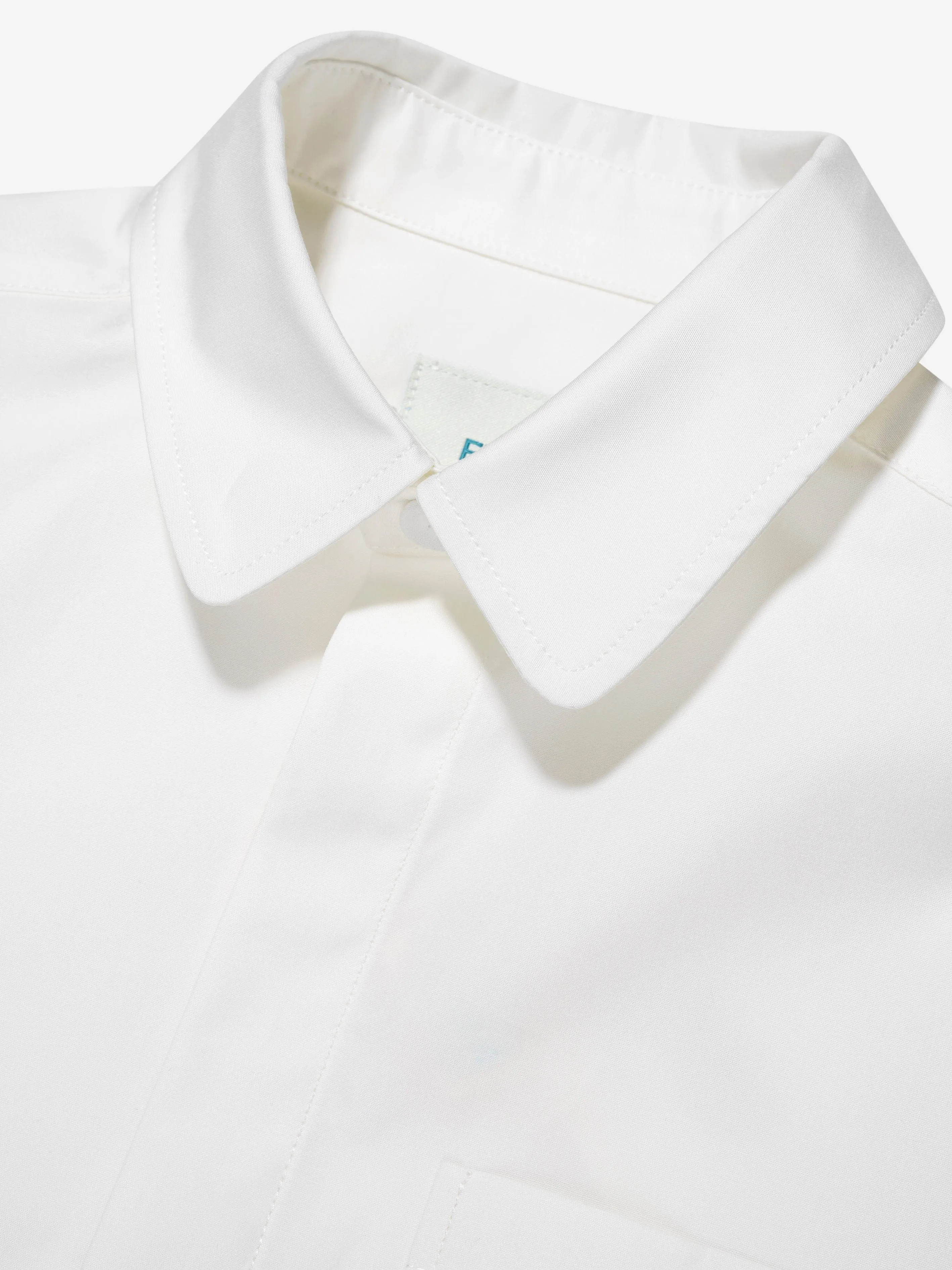 Fendi Boys Kurzarm-Logo-Shirt in Weiß