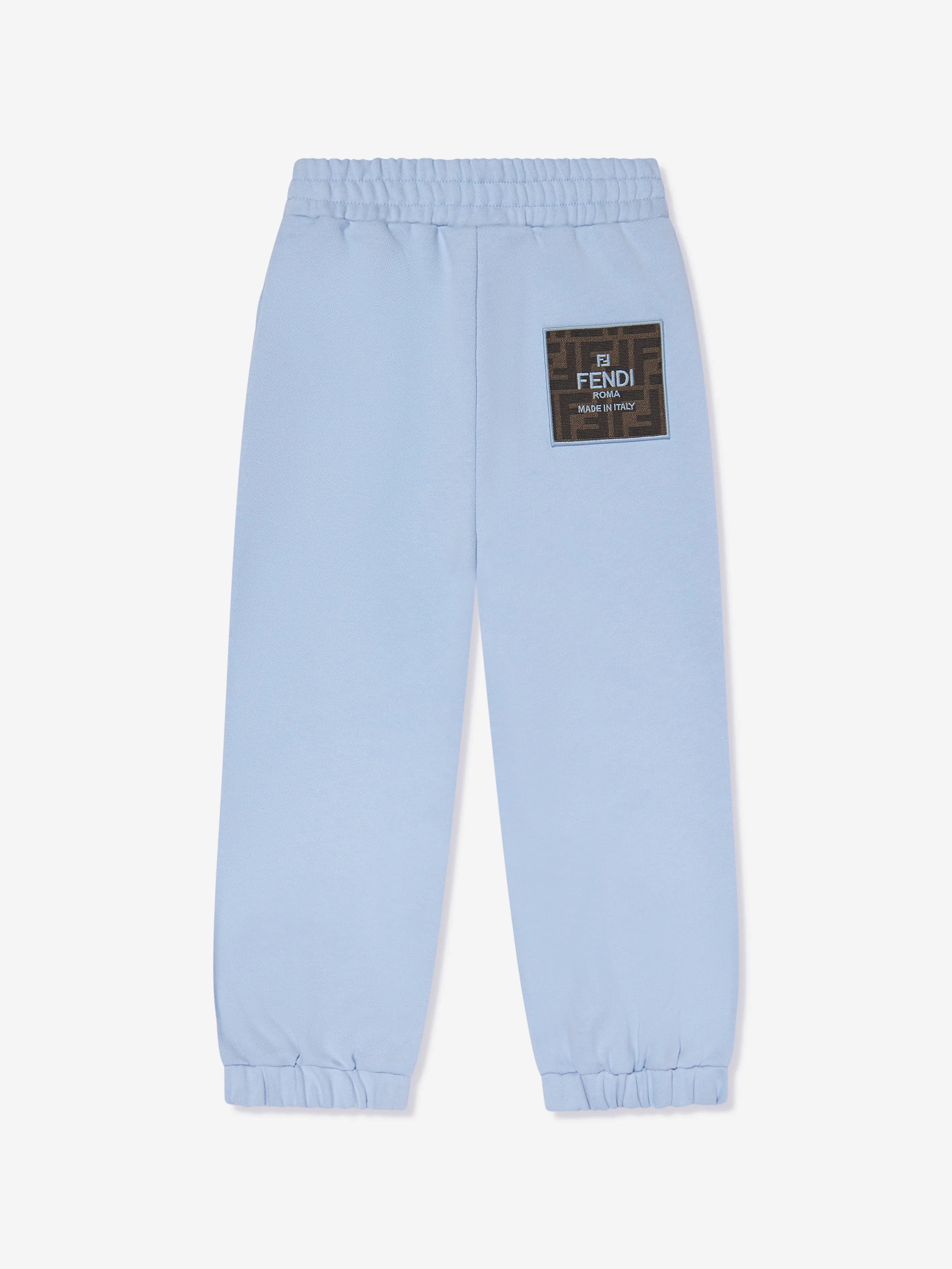 Fendi Kids Logo Jogginghose in Blau