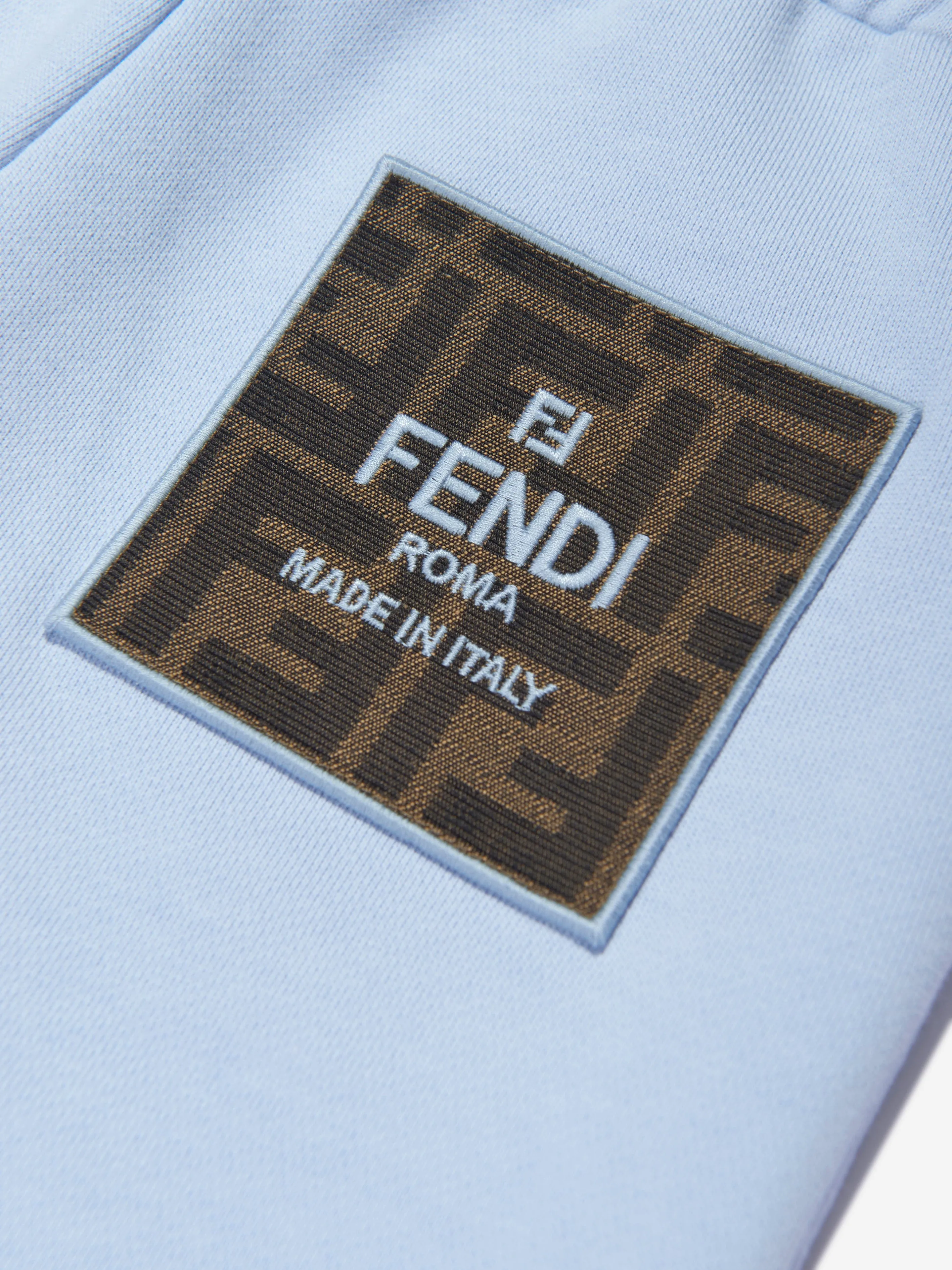 Fendi Kids Logo Jogginghose in Blau