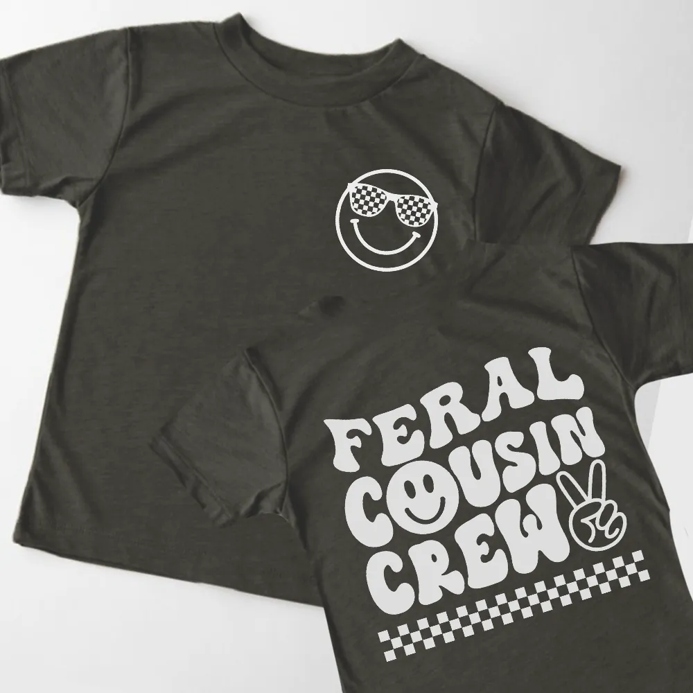 Feral Cousin Crew Front & Back Graphic Tee