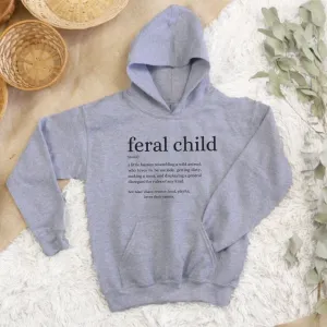 Feral Definition Kids Hoodie girls skirts clearance