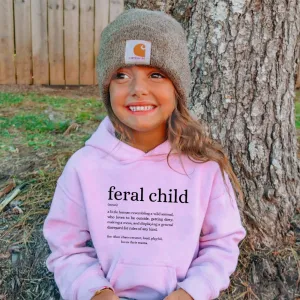 Feral Definition Kids Hoodie girls skirts clearance