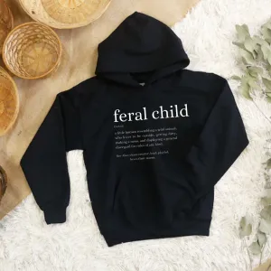 Feral Definition Kids Hoodie girls skirts clearance