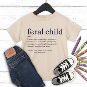 Feral Definition Kids Tee girls pajamas promo