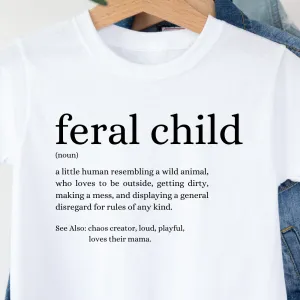 Feral Definition Kids Tee girls pajamas promo