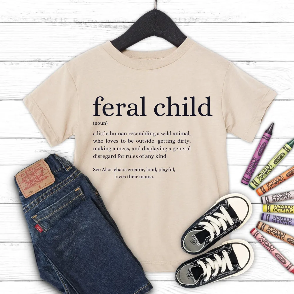 Feral Definition Kids Tee