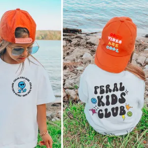 Feral Kids Club Front & Back Graphic Tees girls dresses outlet