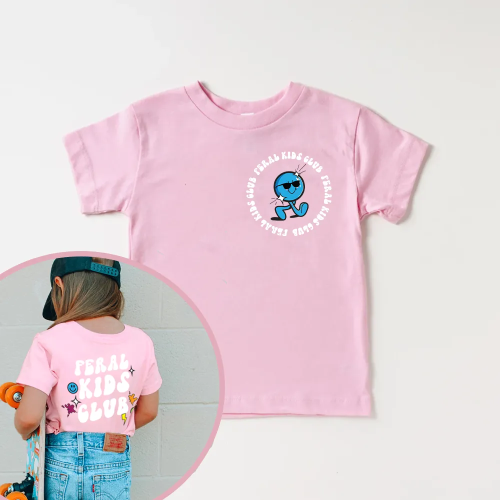 Feral Kids Club Front & Back Graphic Tees