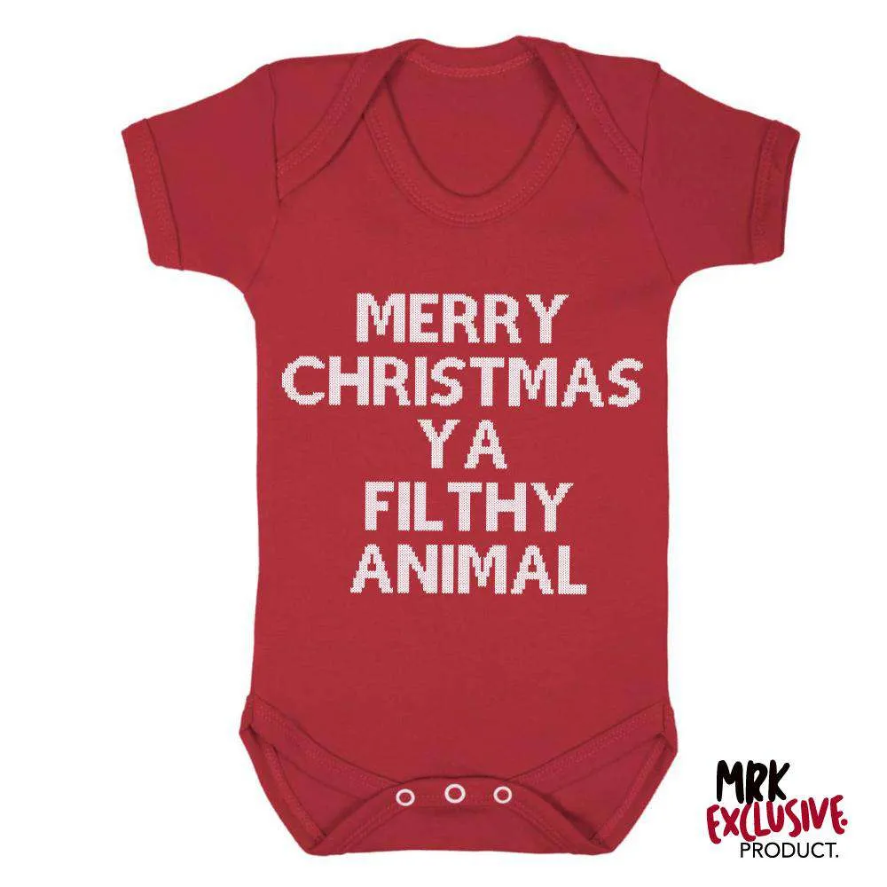 Filthy Animal Red Short-Sleeve Bodysuit (MRK X) cheap baby clothes online
