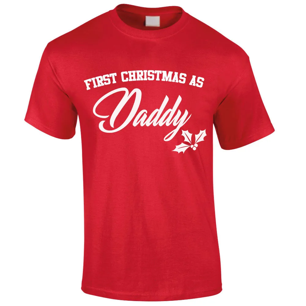 First Christmas As Daddy T-Shirt (MRK X) dad hats promo code