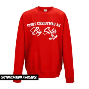 First Christmas As Sister Sweatshirt (MRK X) girls dresses outlet