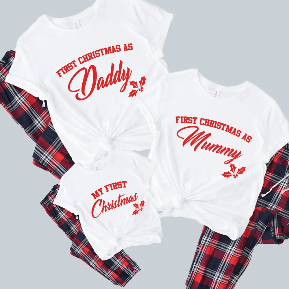 First Family Christmas Matching Yuletide Pyjama Tee & Pant Set nursing bras sale