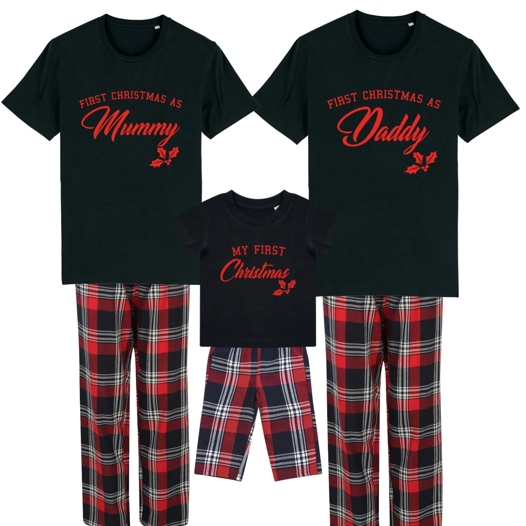 First Family Christmas Matching Yuletide Pyjama Tee & Pant Set dad hats promo code