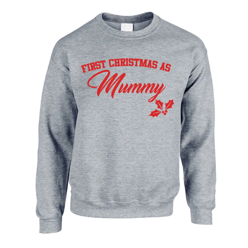 First Family Christmas Sweatshirt & Bodysuit Set Heather Grey (MRK X)