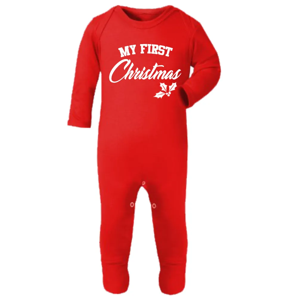First Family Christmas Sweatshirt & Rompersuit Set