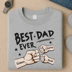 Fist Bumps Personalised Dad Sweatshirt dad bod shirts discount