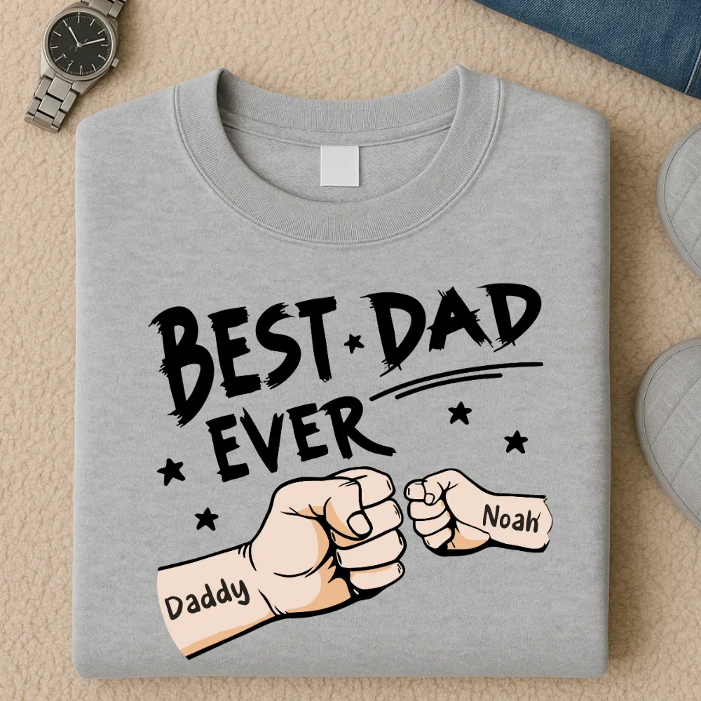 Fist Bumps Personalised Dad Sweatshirt