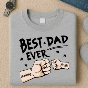 Fist Bumps Personalised Dad Sweatshirt dads clothes cheap