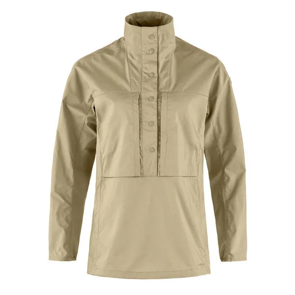 Fjallraven Womens Abisko Hike Anorak Fossil raincoats promo code