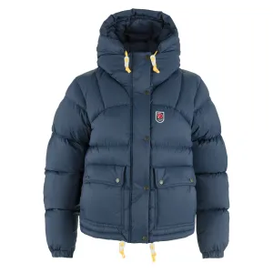 Fjallraven Womens Expedition Down Cropped Jacket Navy raincoats promo code