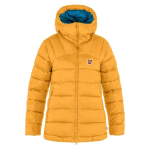 Fjallraven Womens Expedition Mid Winter Jacket Mustard Yellow / UN Blue raincoats promo code