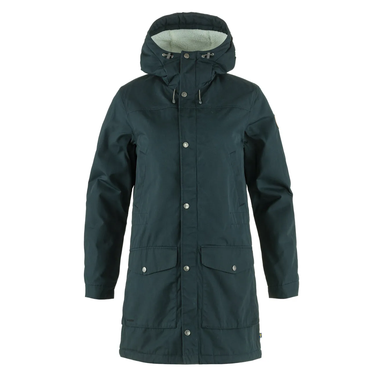 Fjallraven Womens Greenland Winter Parka Dark Navy raincoats promo code