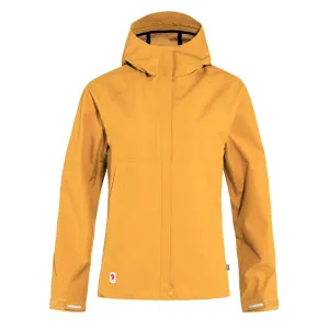 Fjallraven Womens HC Hydratic Trail Jacket Mustard Yellow raincoats promo code