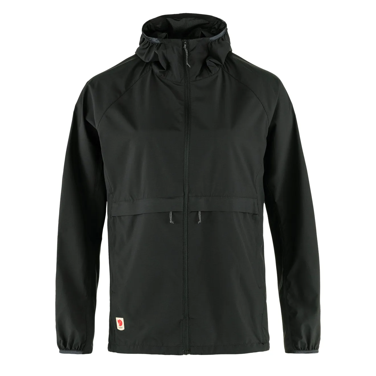 Fjallraven Womens High Coast Wind Hoodie Black raincoats promo code