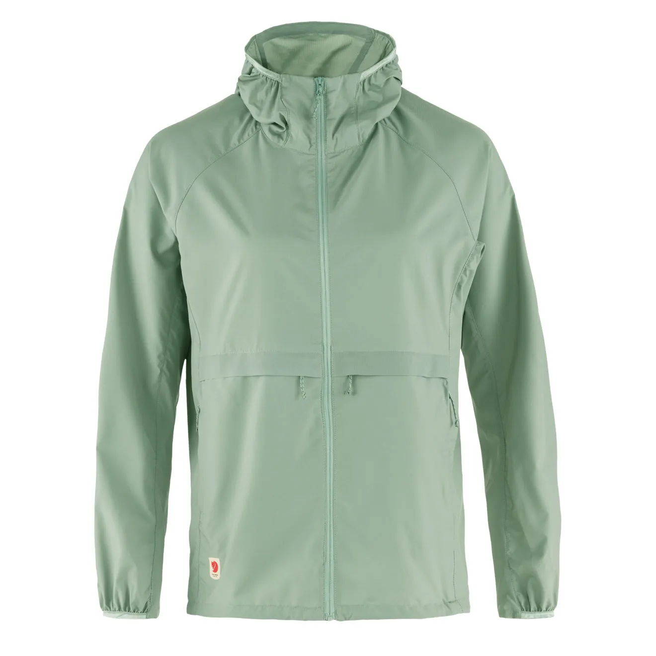 Fjallraven Womens High Coast Wind Hoodie Misty Green raincoats promo code