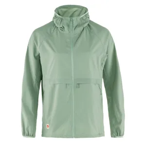 Fjallraven Womens High Coast Wind Hoodie Misty Green raincoats promo code