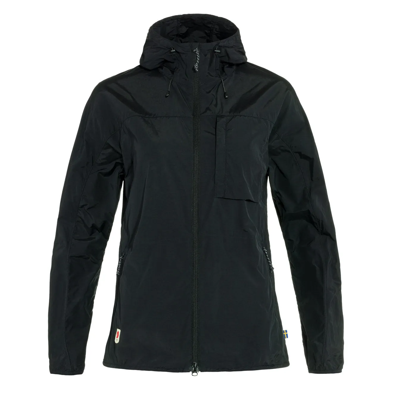 Fjallraven Womens High Coast Wind Jacket Black raincoats promo code