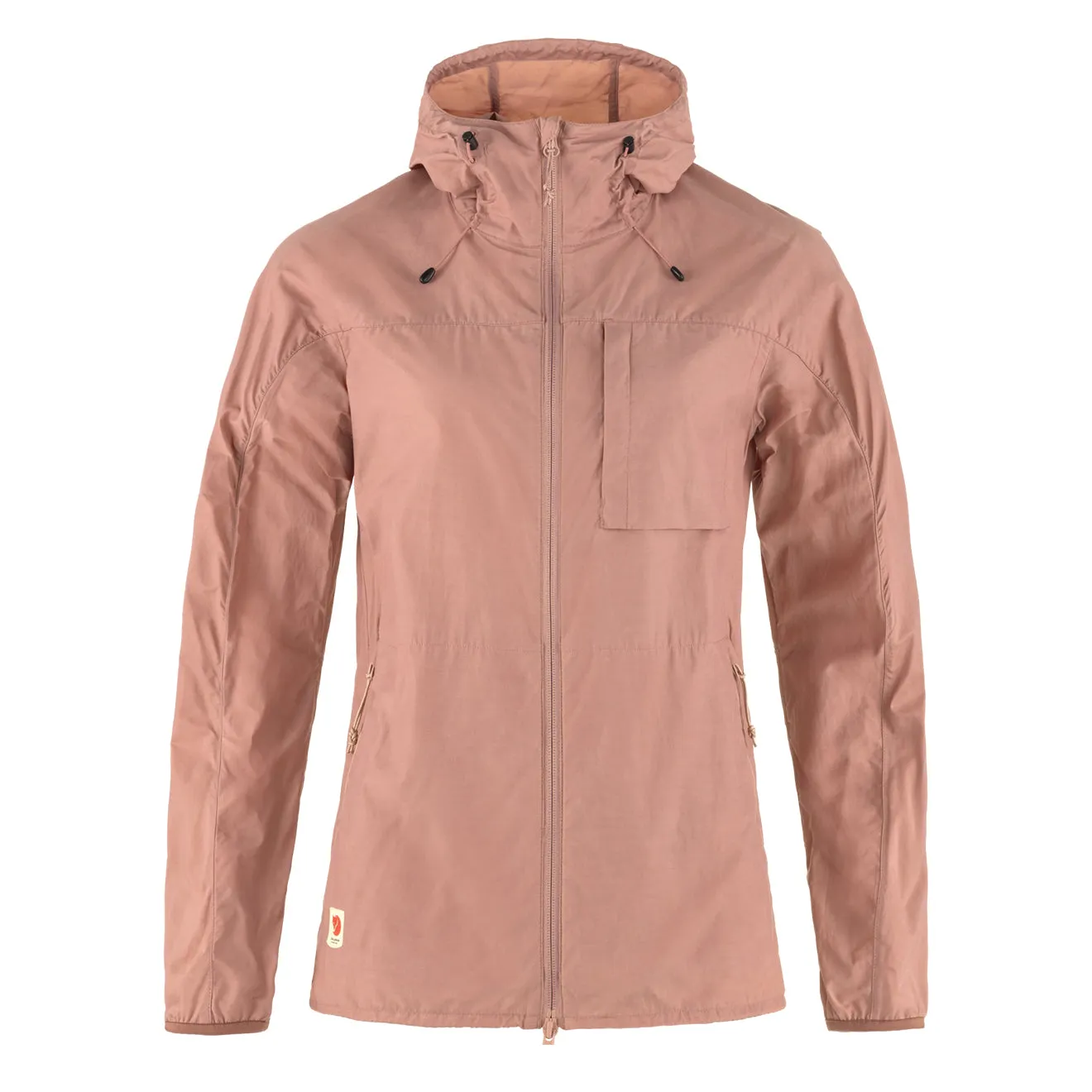 Fjallraven Womens High Coast Wind Jacket Dusty Rose raincoats promo code