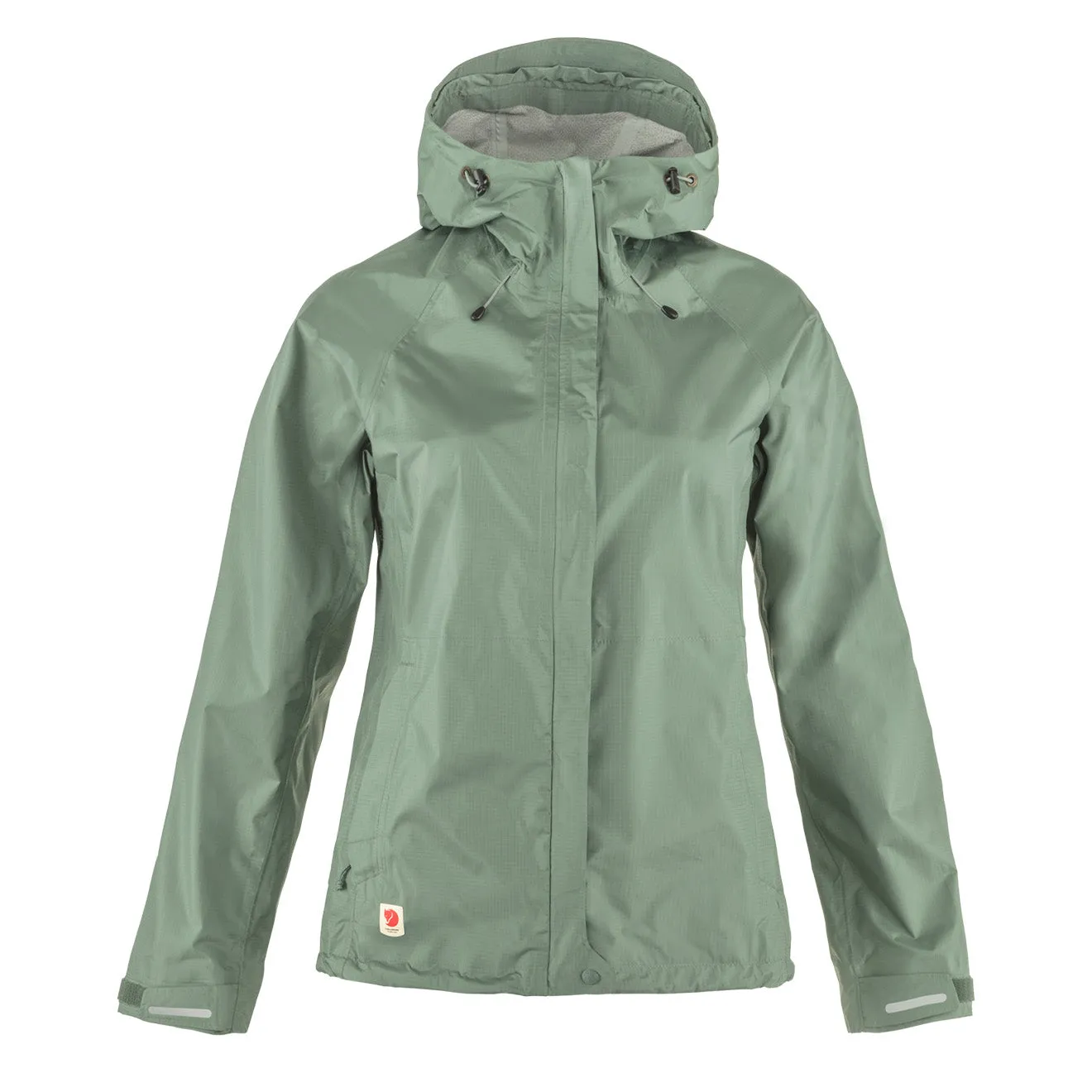 Fjallraven Womens High Coast Womens Hydratic Jacket Patina Green raincoats promo code