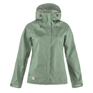 Fjallraven Womens High Coast Womens Hydratic Jacket Patina Green raincoats promo code