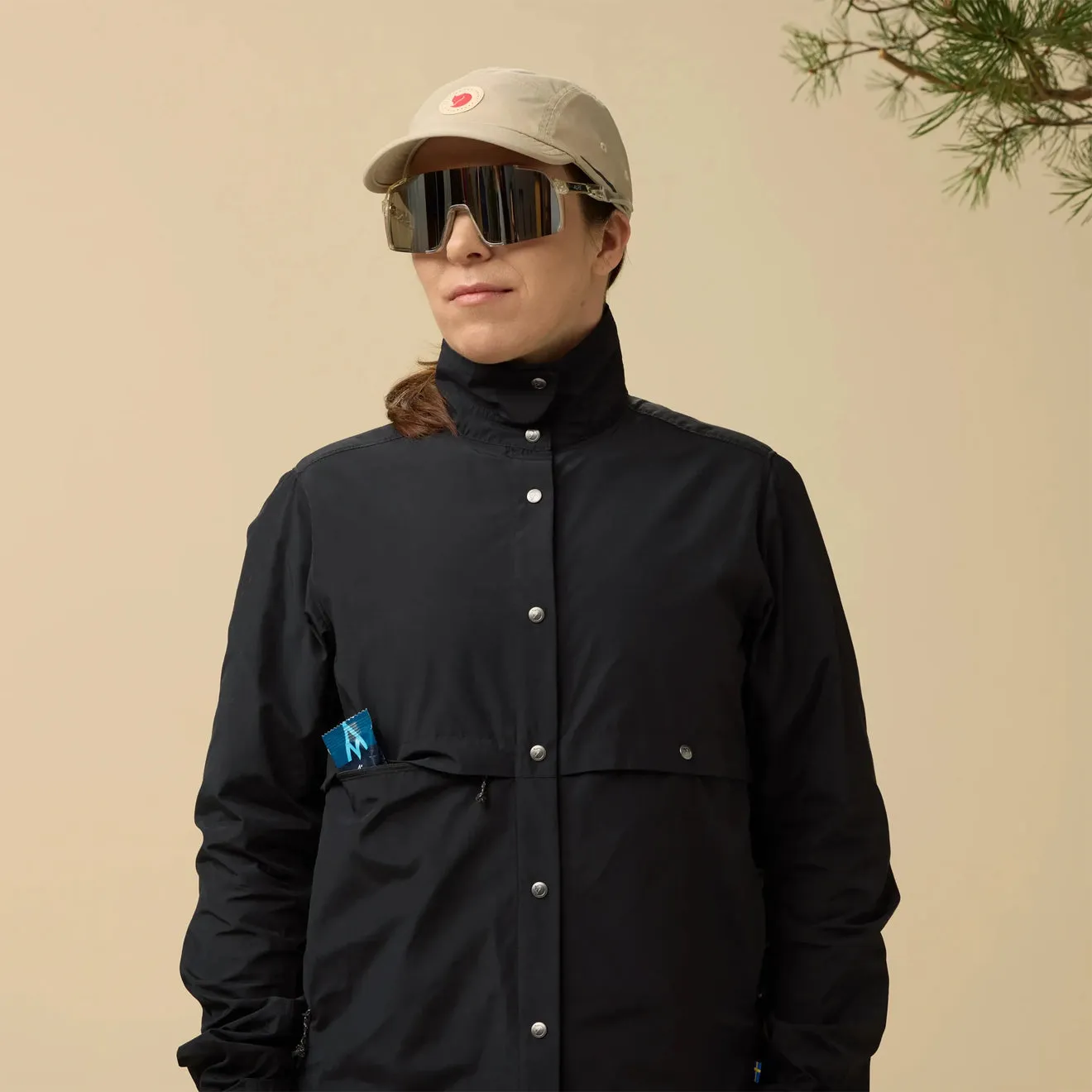 Fjallraven Womens Hoja Rider's Wind Jacket Black