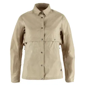 Fjallraven Womens Hoja Rider's Wind Jacket Fossil raincoats promo code