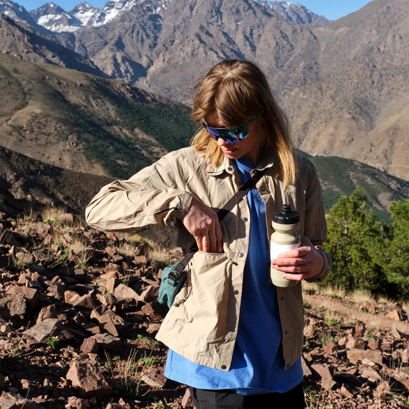 Fjallraven Womens Hoja Rider's Wind Jacket Fossil