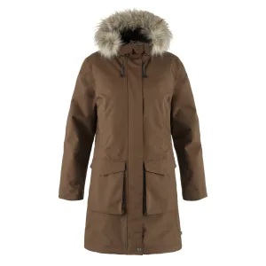 Fjallraven Womens Nuuk Lite Parka Dark Oak raincoats promo code