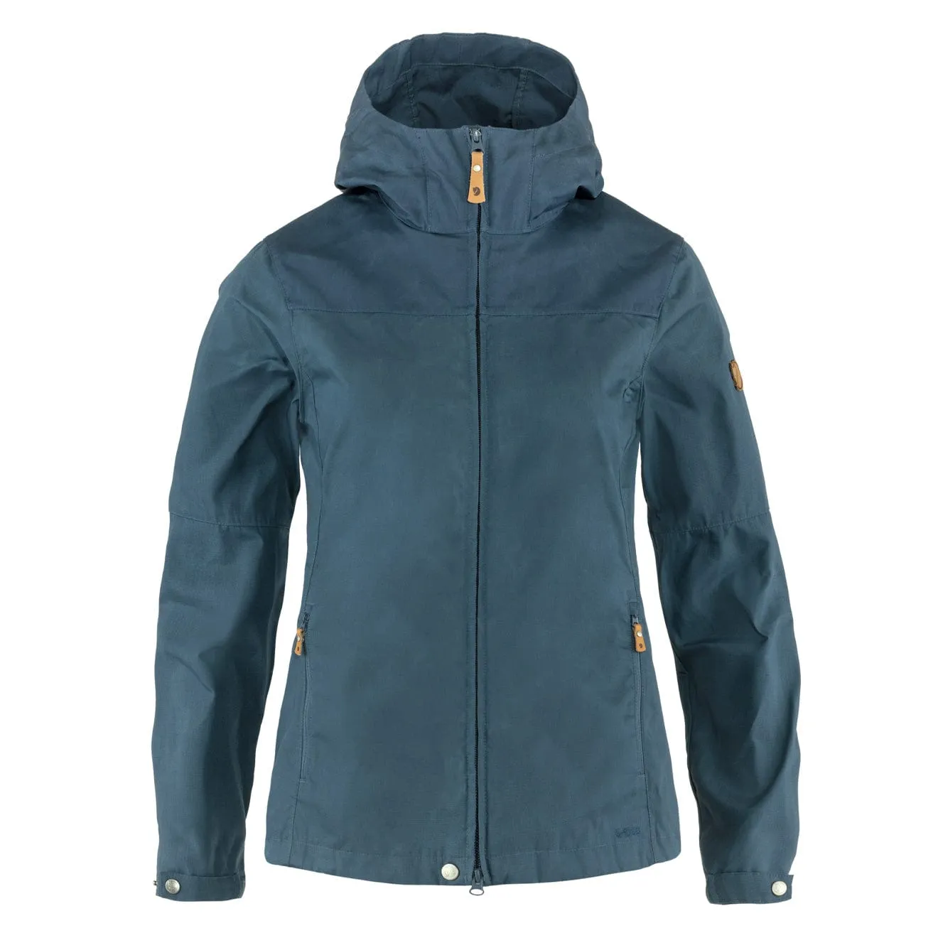 Fjallraven Womens Stina Jacket Indigo Blue raincoats promo code