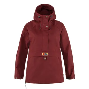 Fjallraven Womens Vardag Anorak Bordeaux Red raincoats promo code