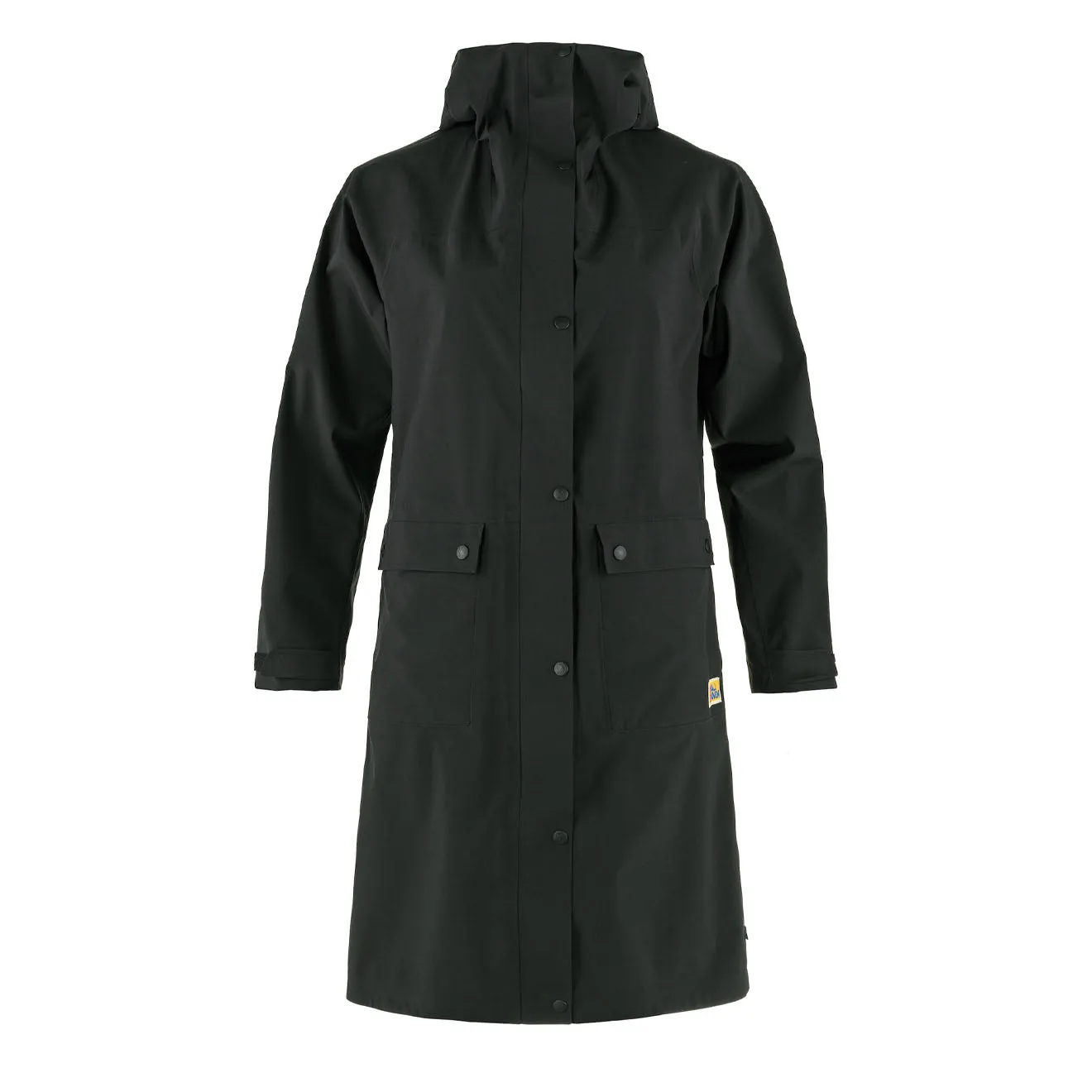 Fjallraven Womens Vardag Rain Parka Black raincoats promo code