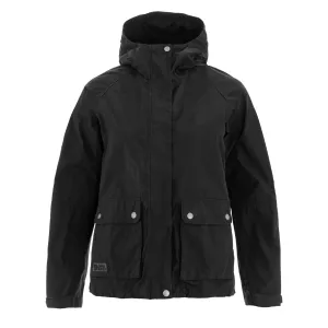 Fjallraven Womens Vardag Wind Jacket Black raincoats promo code
