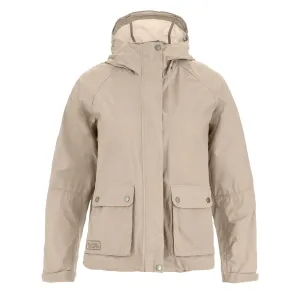 Fjallraven Womens Vardag Wind Jacket Fossil raincoats promo code