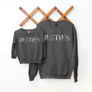 Floral Vogue Besties Matching Sweatshirts nursing tops best deals