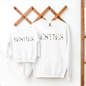 Floral Vogue Besties Matching Sweatshirts nursing tops best deals