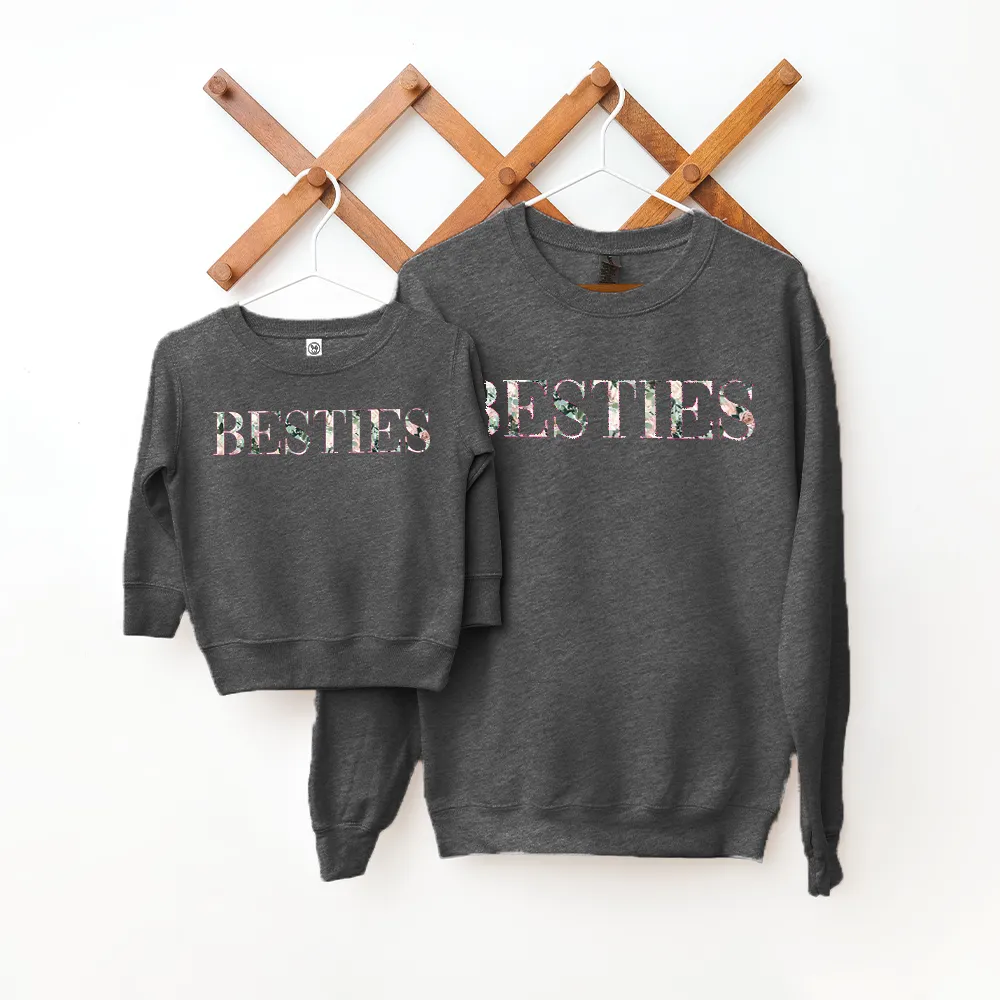Floral Vogue Besties Matching Sweatshirts nursing tops best deals
