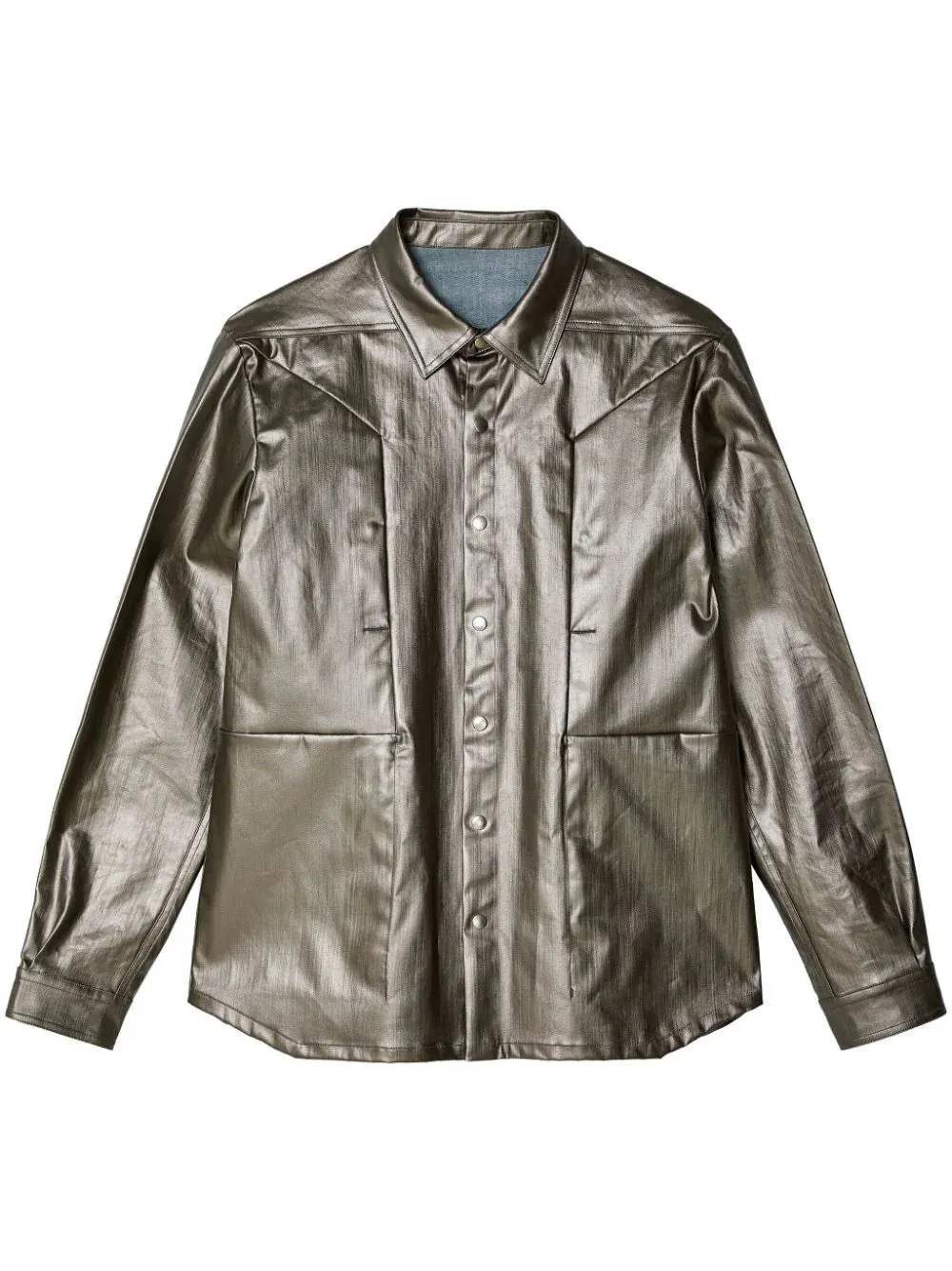 Fogpocket High-Shine Shirt Jacket winter jackets clearance