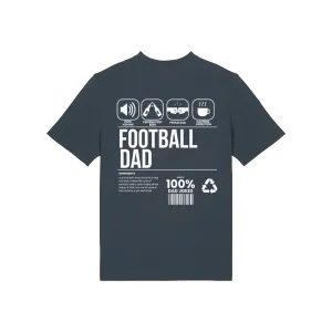 Football Dad Ingredients Front & Back Graphic T-Shirt dad bod shirts discount